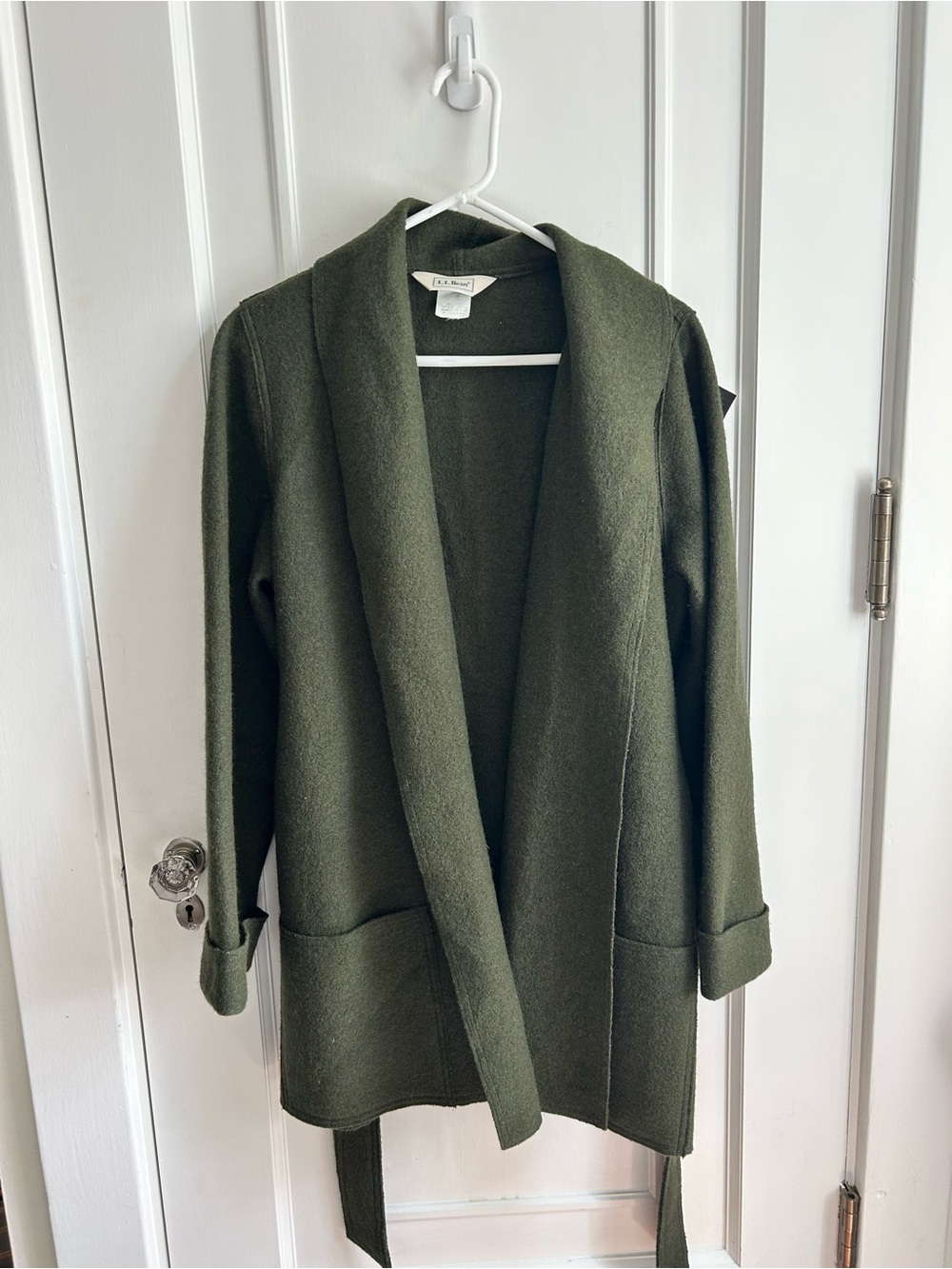 Vintage LL Bean 100% wool wrap coat